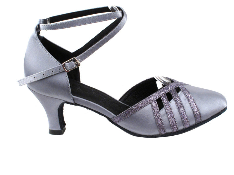 SERA3530 Grey Satin &amp; Grey Stardust Trim