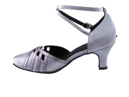 SERA3530 Grey Satin &amp; Grey Stardust Trim