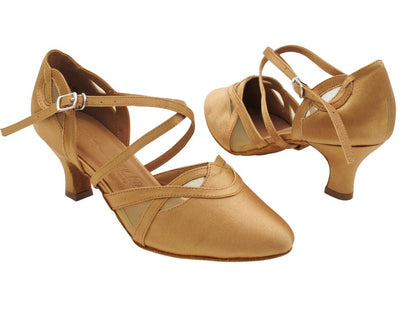 SERA3630X Brown Satin with 2.5" Heel (2040) in the photo