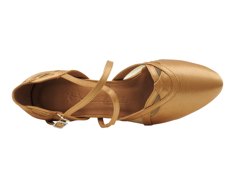 SERA3630X Brown Satin with 2.5" Heel (2040) in the photo