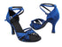 SERA3780 Navy Blue Satin with 3" heel in the photo