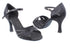 SERA3870 Black Satin with 3" heel in the photo