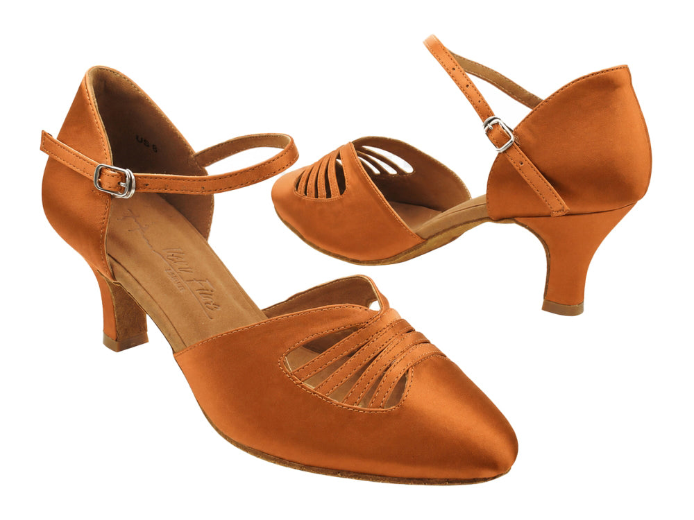 SERA3901 Copper Tan Satin with 2.5" Heel (2040) in the photo