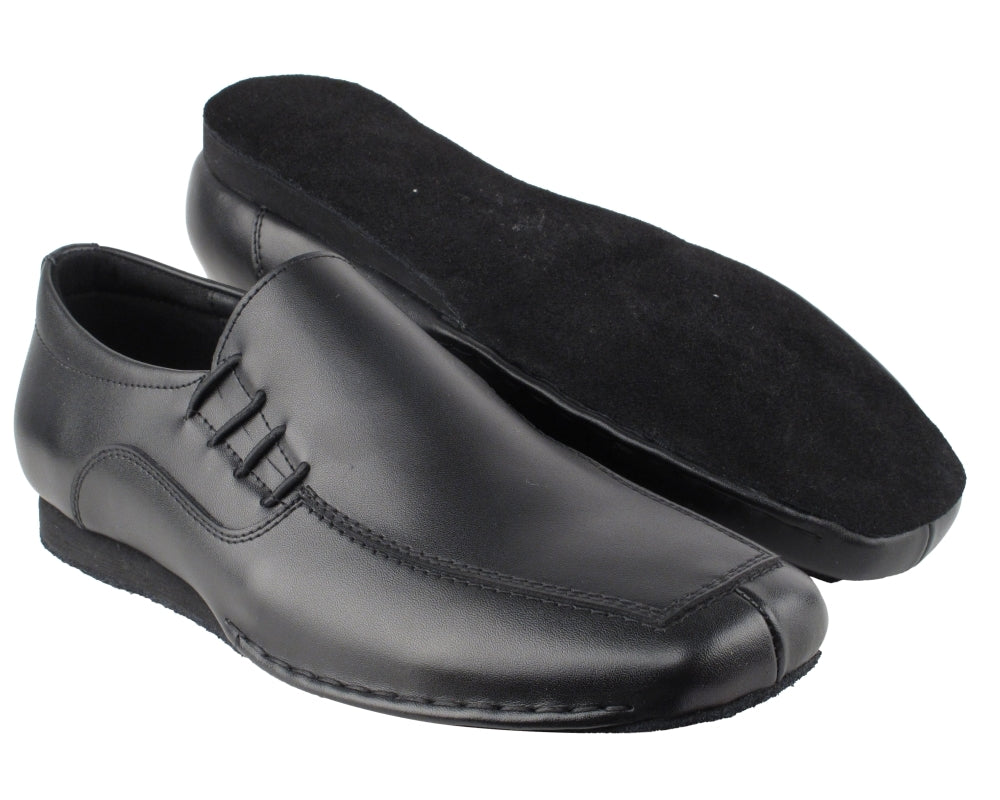 SERO102BBX Black Leather with flat heel in the photo