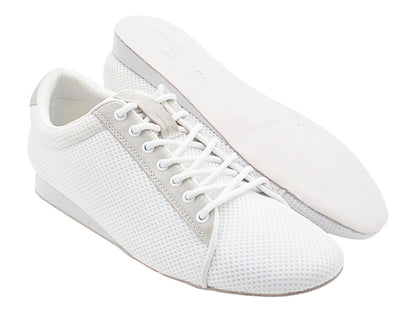SERO108BBX White Mesh with flat heel in the photo
