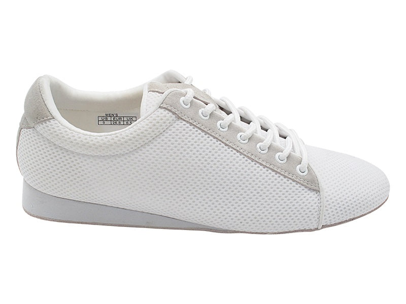SERO108BBX White Mesh with flat heel in the photo