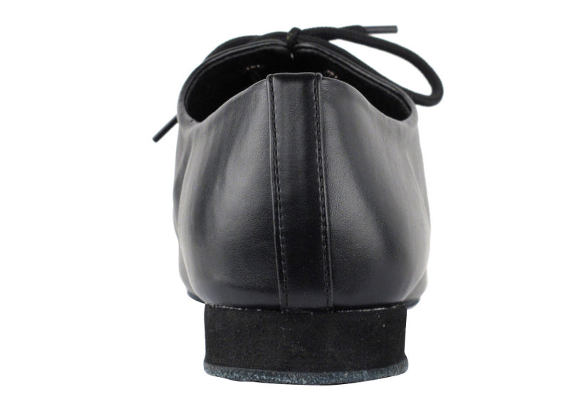 MJFJazz Black Leather with 0.5" flat EVA heel in the photo