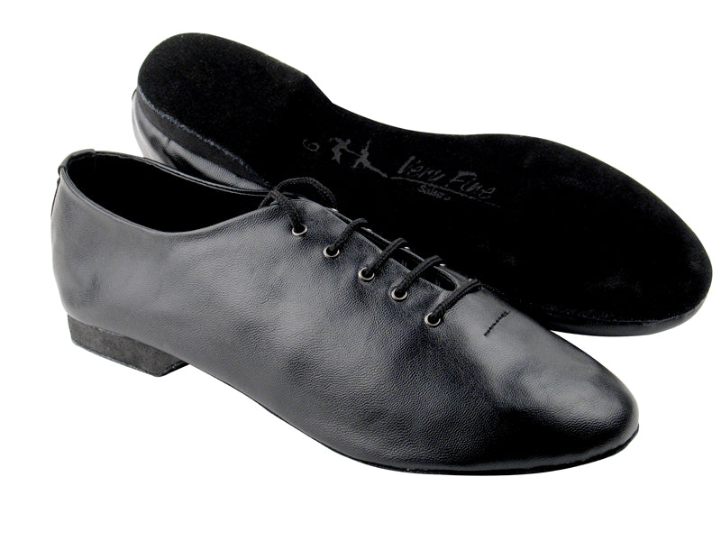 MJFJazz Black Leather with 0.5" flat EVA heel in the photo