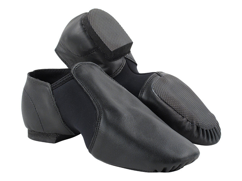 VFJazz02 Split Black Leather with 0.25 inch EVA Heel