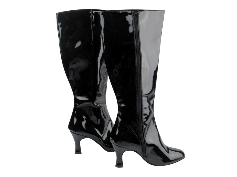 VFBoot PP205 Black Patent with 2.5&quot; Spool heel (PG) in the photo